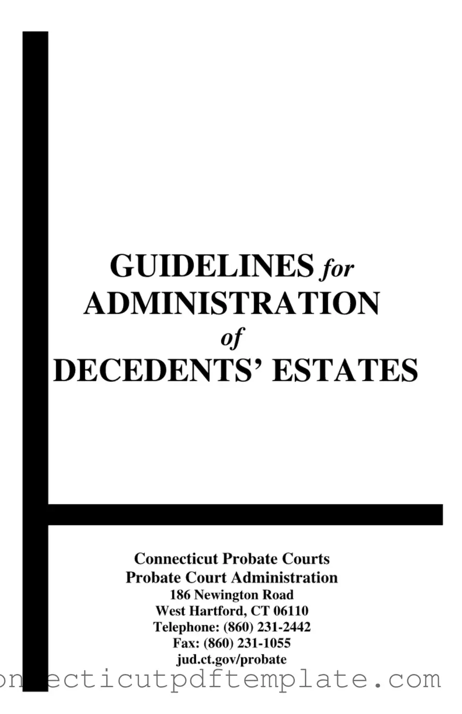 Official Connecticut Probate Template in PDF