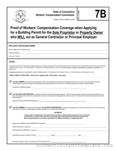 Official Connecticut 7B Template in PDF