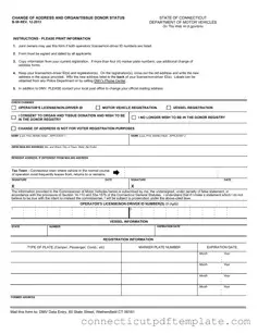 Official Connecticut B 58 Template in PDF