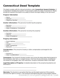Valid Deed Template for the State of Connecticut