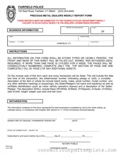 Official Connecticut Fpd 124 Template in PDF
