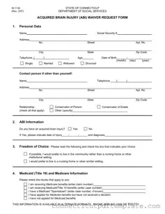 Official Connecticut W 1130 Template in PDF